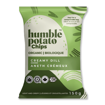 Humble Potato Chips Organic Creamy Dill (150g)