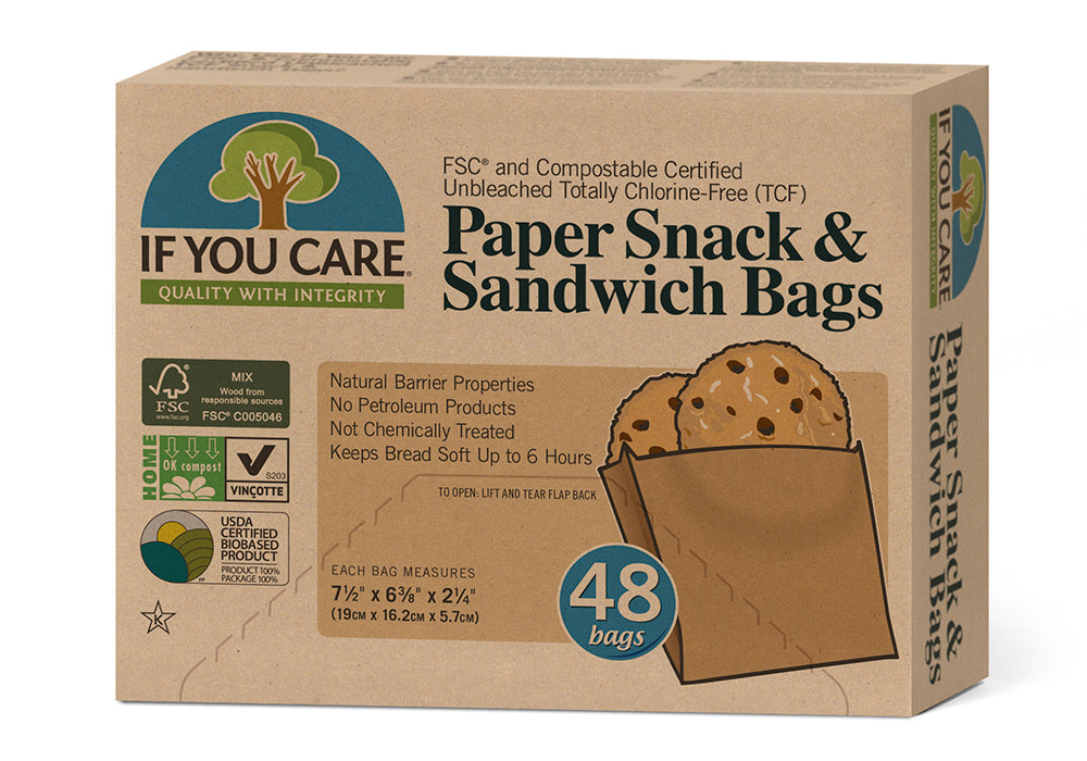 If You Care Unbleached Paper Snack & Sandwich Bags (48 pack)
