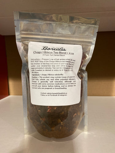 Borealis Chaga Hibiscus Tea Blend (4oz.)