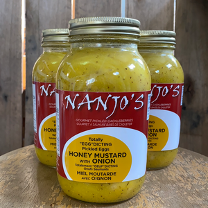 Nanjo's Gourmet Pickled Eggs Honey Mustard w/ Onion (1L)