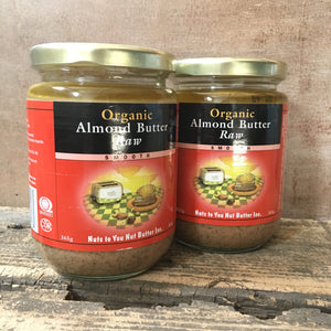 Nuts To You Raw Organic Smooth Almond Butter (365g)