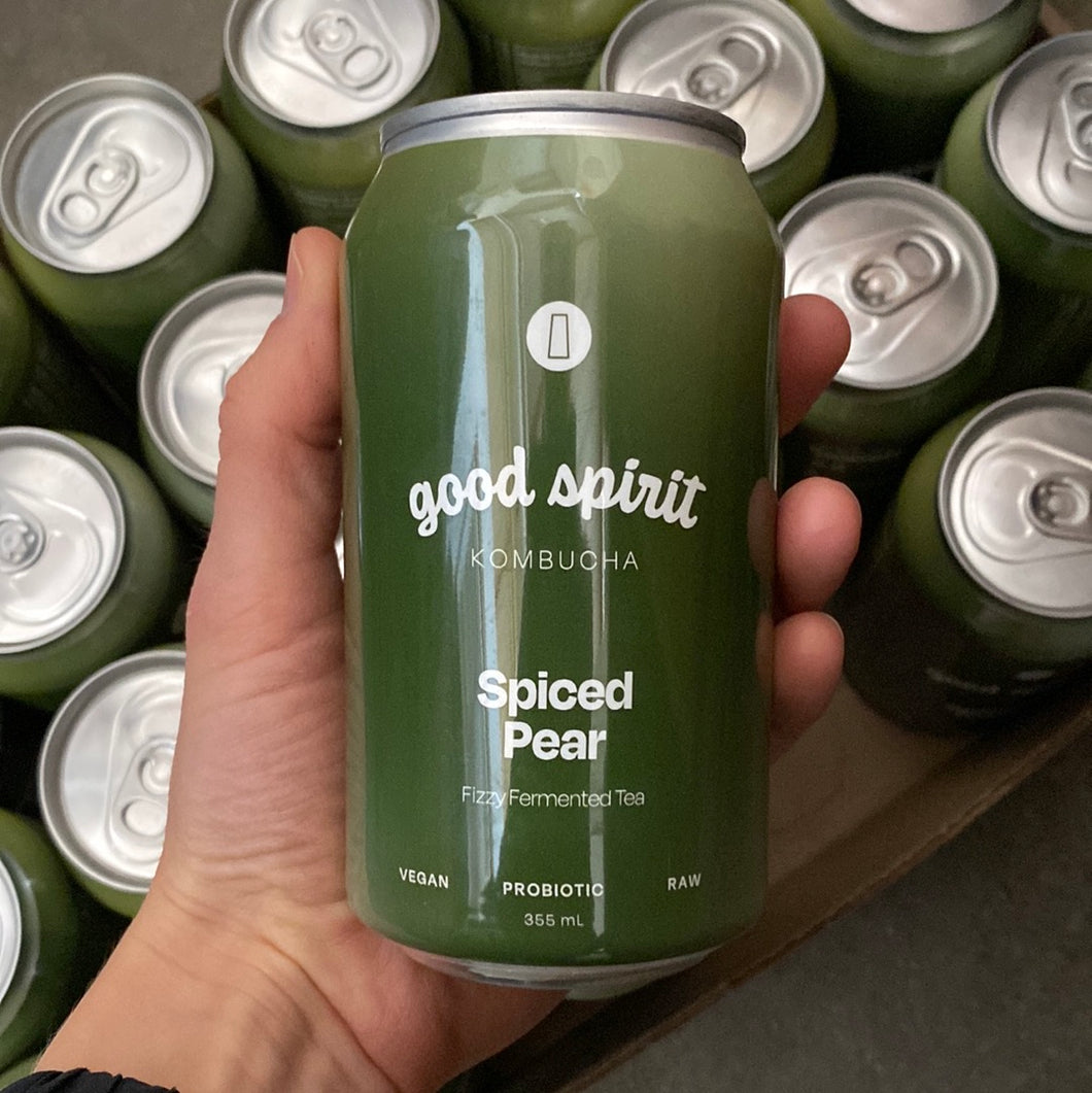 Good Spirit Spiced Pear Kombucha 355ml