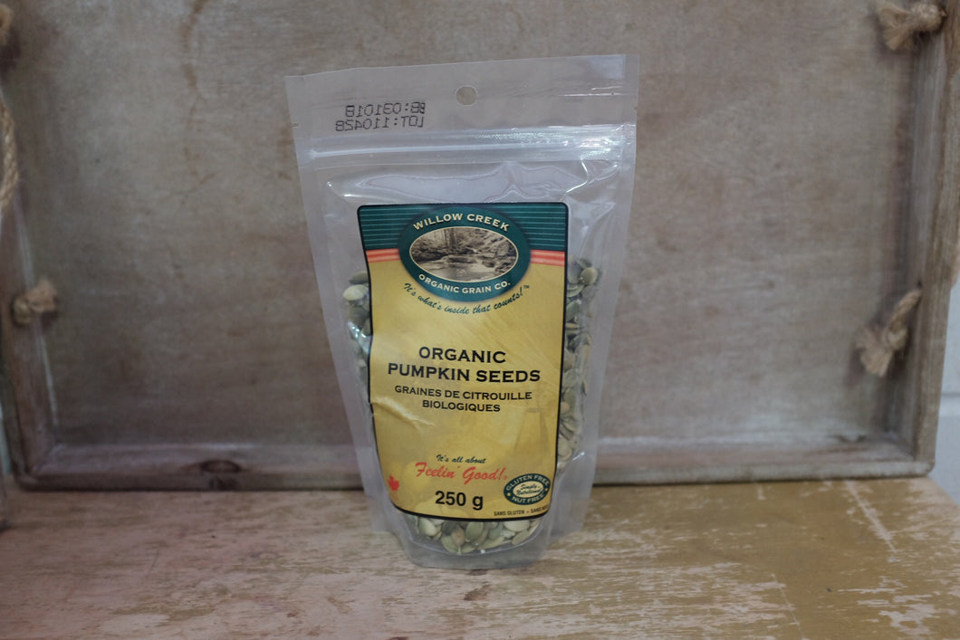 Willow Creek Organic Pumpkin Seeds (250g)