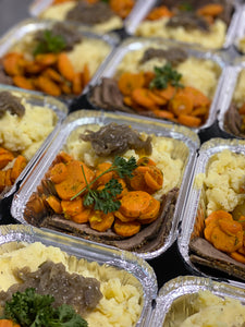 Body Fuel Frozen Meal - Roast Beef, Garlic Mashed Potatoes, Dill Carrot w/ Carmelized Onion & Au Jus