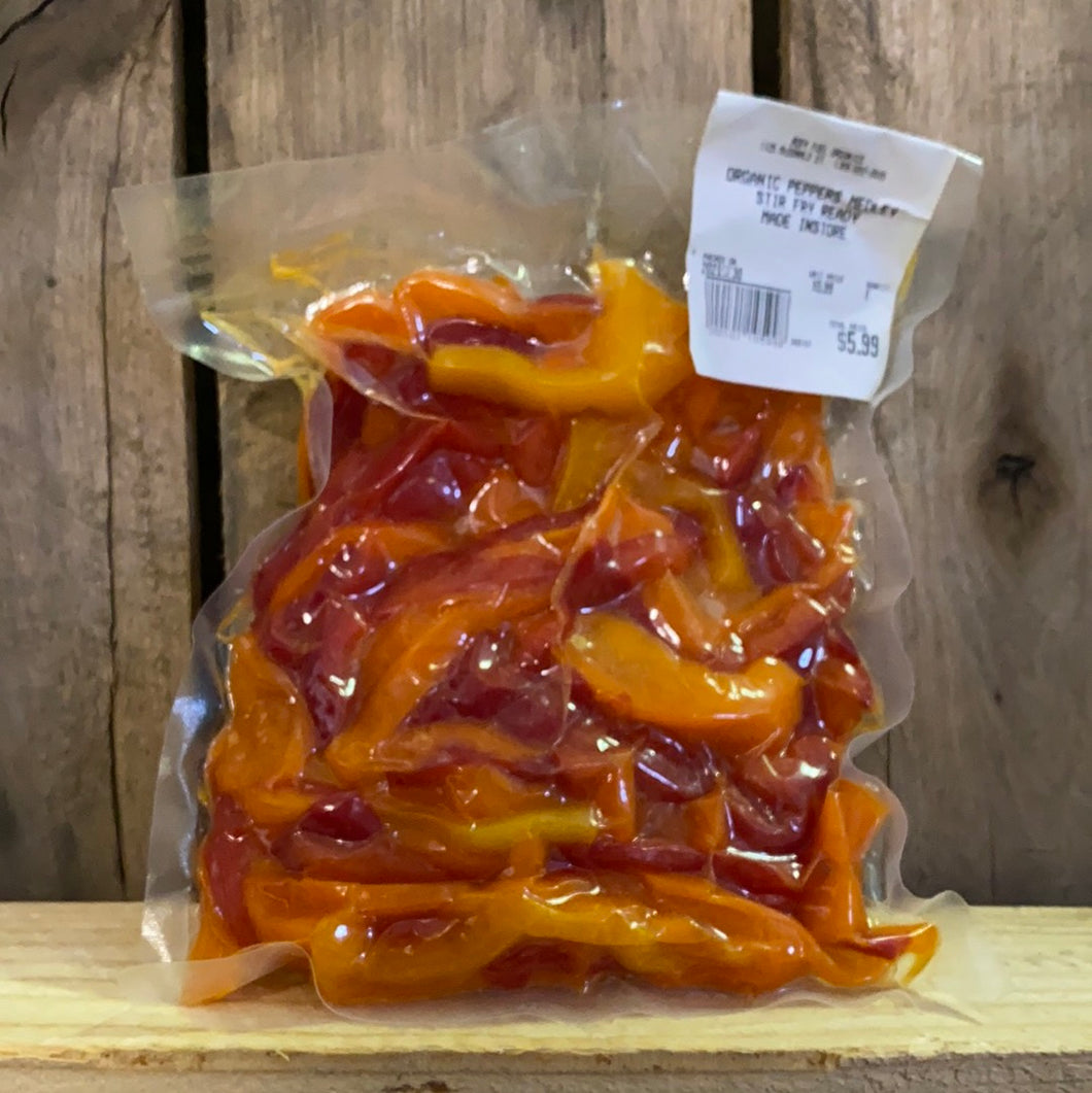 Organic Peppers Medley, Stir Fry Ready - Made In-Store (1lb)