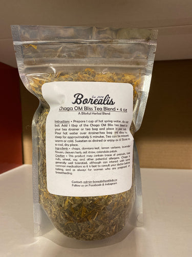 Borealis Chaga OM Bliss Tea Blend (4oz.)