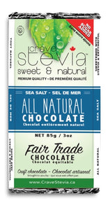 Crave Stevia Sea Salt Chocolate Bar (85g)