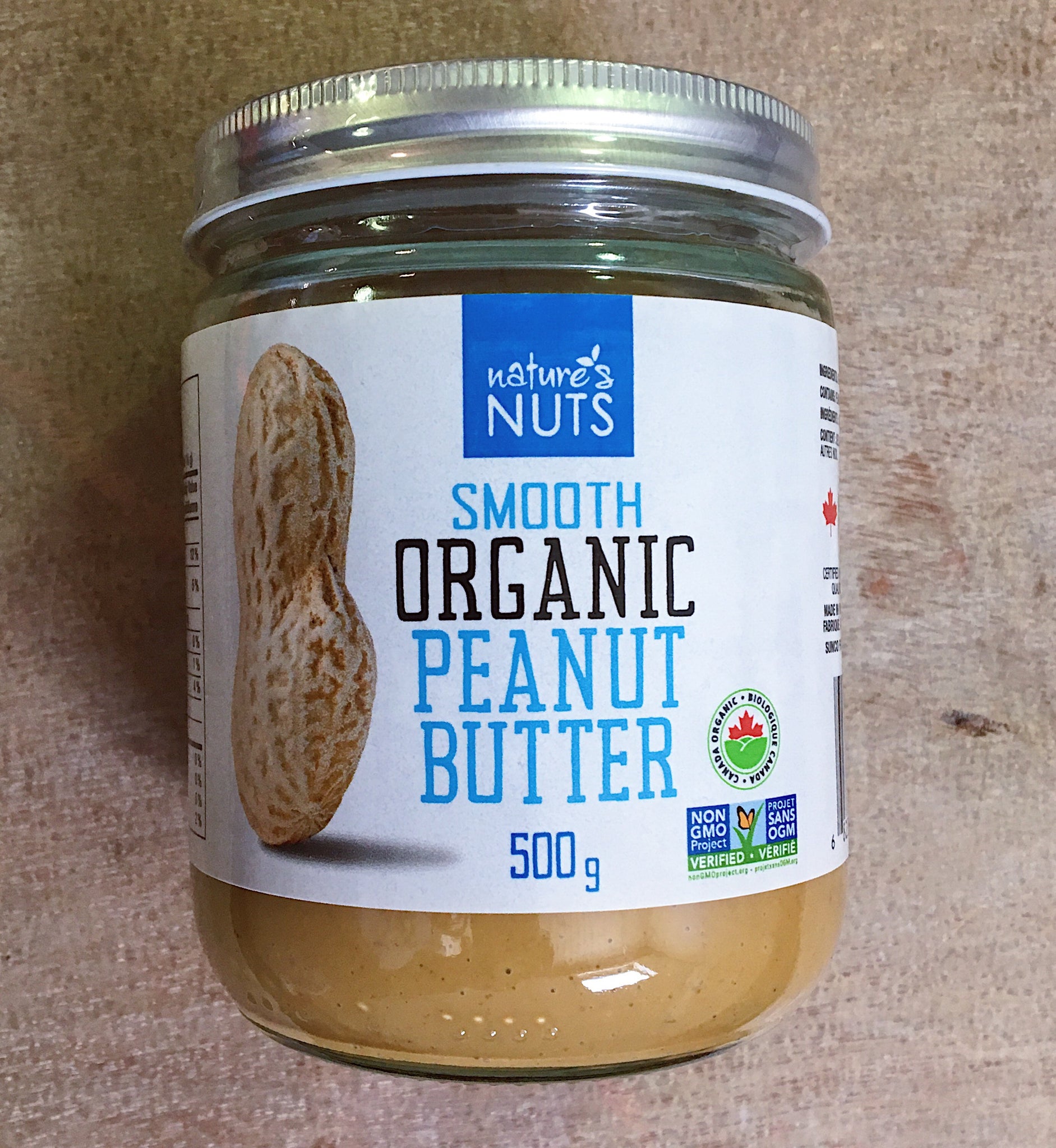 Nuts to You Organic Peanut Butter, Smooth - 500 g