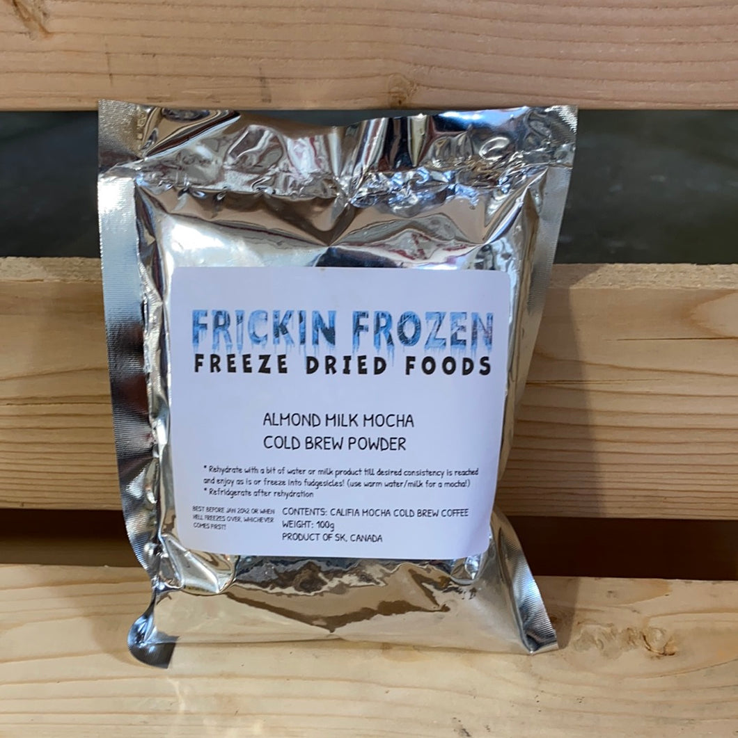 Frickin Frozen Freeze Dried Foods Almond Milk Mocha Cold Brew Powder (100g)