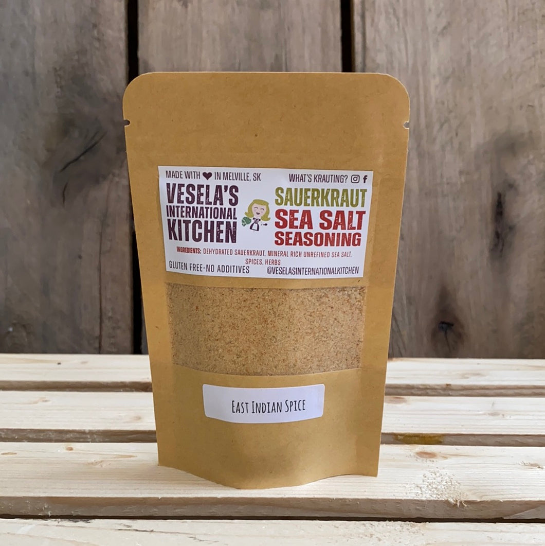 Vesela's East Indian Spice Kraut Sea Salt Seasoning