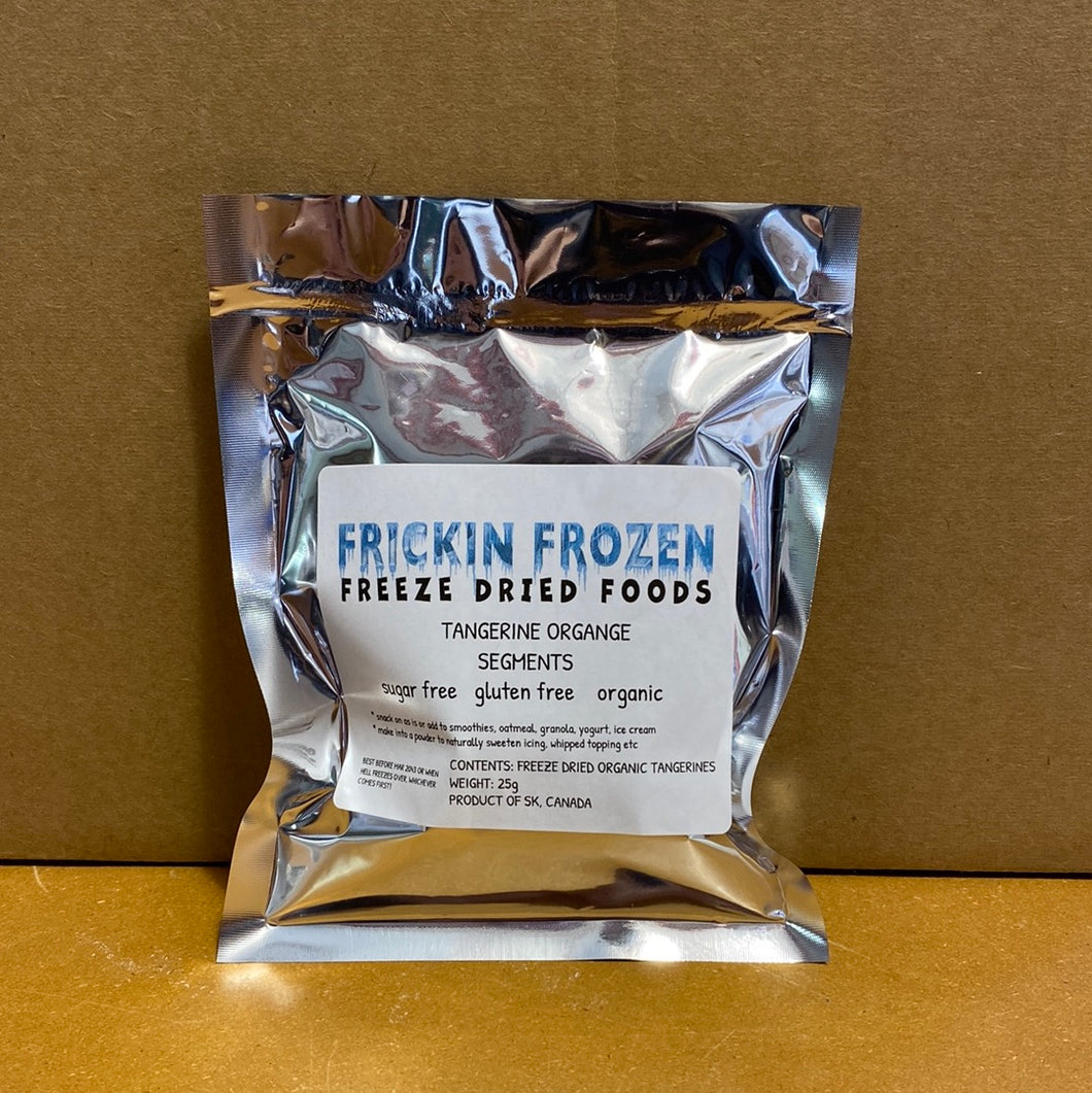 Frickin Frozen Freeze Dried Foods Tangerine Orange Segments (25g)