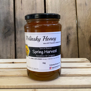 Polinsky Spring Harvest Dandelion & Caragana Honey 1kg