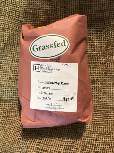 Box H Grass Fed Beef Sirloin Tip Roast