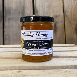 Polinsky Spring Harvest Dandelion & Caragana Honey 500g