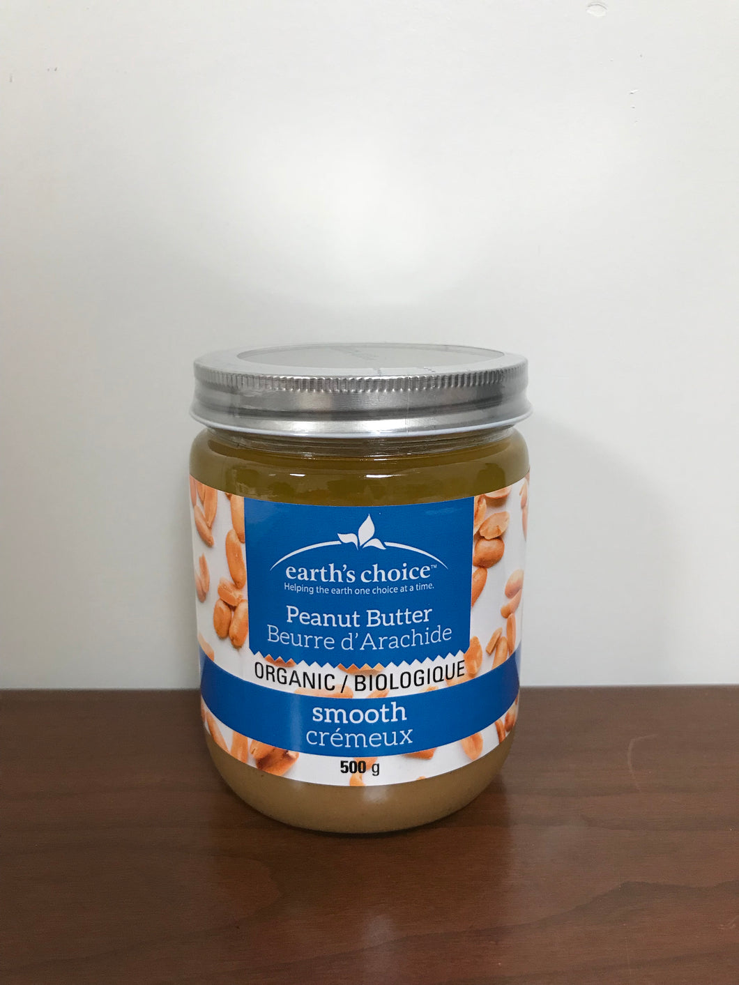 Earth's Choice Organic Smooth Peanut Butter 500g