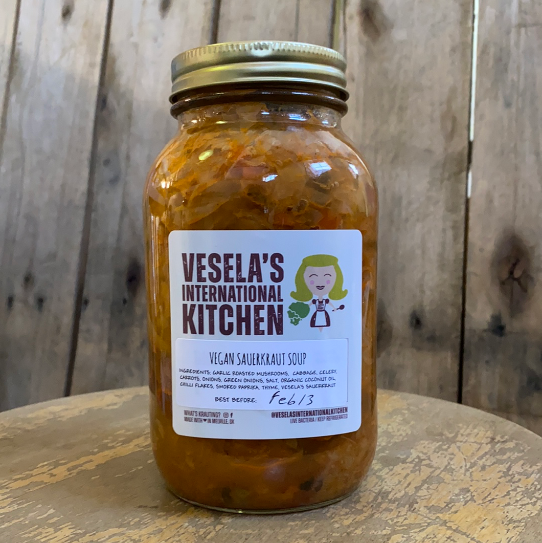 Vesela's Vegan Sauerkraut Soup (1L)