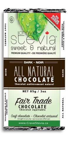 Crave Stevia Dark Chocolate Bar (85g)