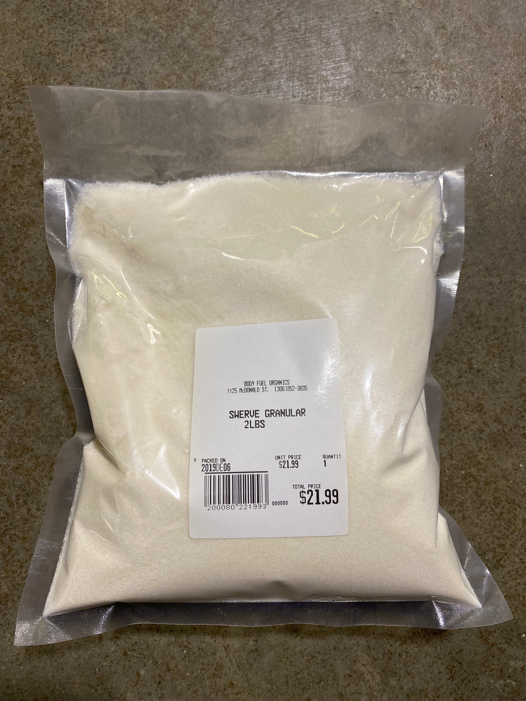 Swerve Granular Sugar - Bulk (2lbs)