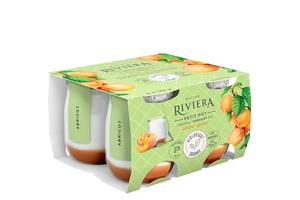 Maison Riviera Petit Pot Apricot Yogurt (4x120g)