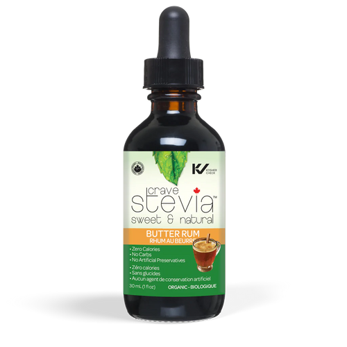 Crave Stevia Butter Rum Liquid Drops (30ml)