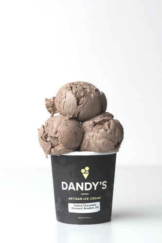 Dandy's Artisan Ice Cream Salted Chocolate Caramel Brookie VEGAN (473ml)