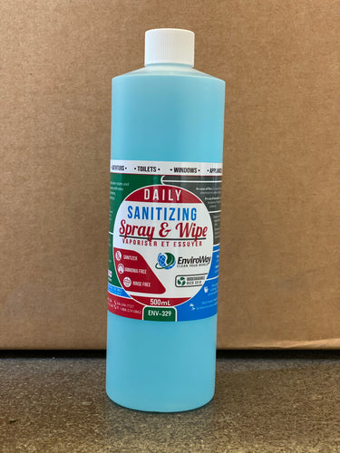 EnviroWay Daily Sanitizing Spray & Wipe (500ml)