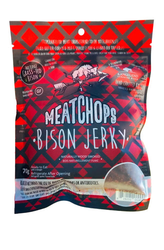 MeatChops Grass-Fed Bison Jerky (70g)