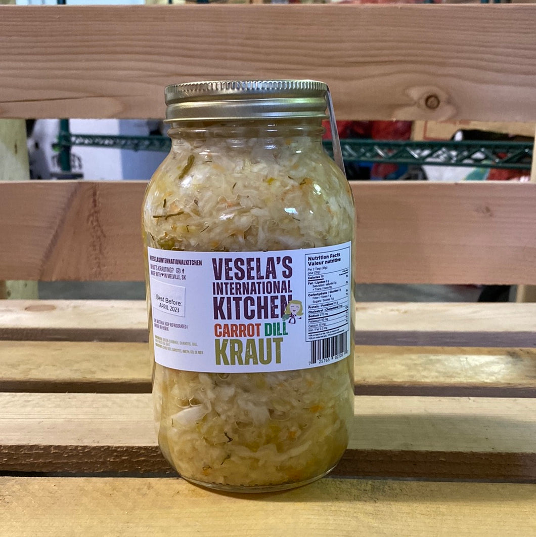 Vesela's Carrot Dill Kraut (1L)