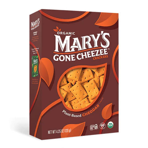 Mary's Organic Cheddar Cheeze Crackers (120g)