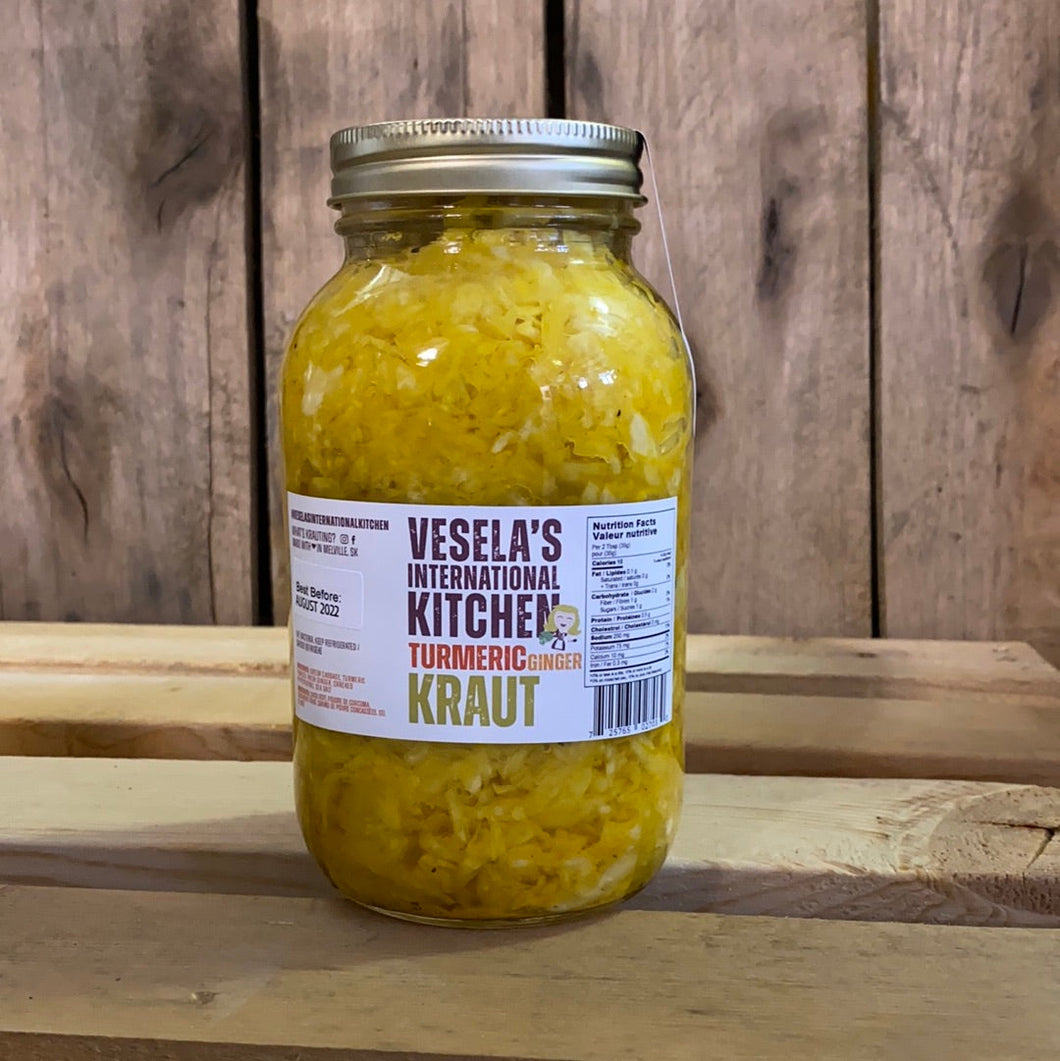 Vesela's Turmeric Ginger Kraut (500ml)