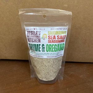 Vesela's Thyme & Oregano Kraut Sea Salt Seasoning