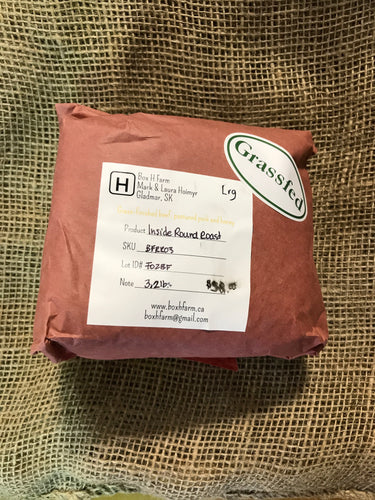 Box H Grass Fed Beef Inside Round Roast
