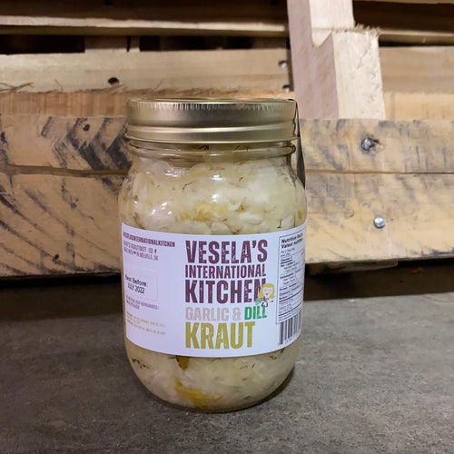 Vesela's Garlic & Dill Kraut (500ml)