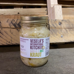 Vesela's Garlic & Dill Kraut (500ml)