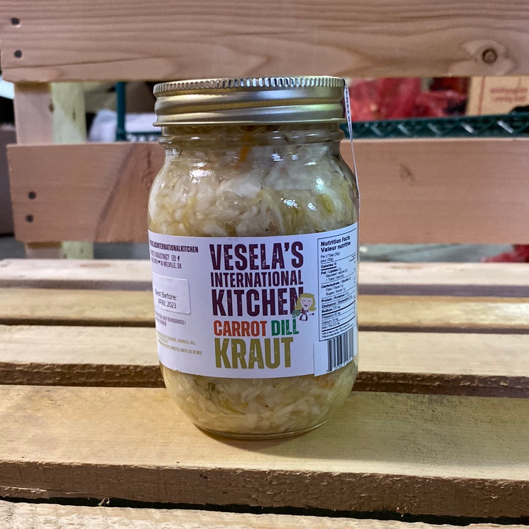 Vesela's Carrot Dill Kraut (500ml)