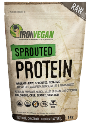 Iron Vegan Sprouted Protein Powder Natural Chocolate (1kg)
