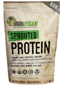 Iron Vegan Sprouted Protein Powder Natural Vanilla (1kg)