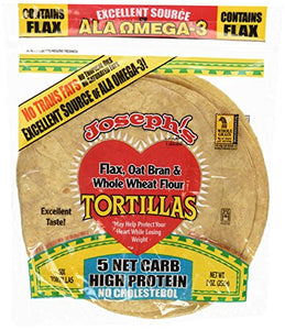 Joseph's Flax, Oat Bran and Whole Wheat Tortillas (6 tortillas)