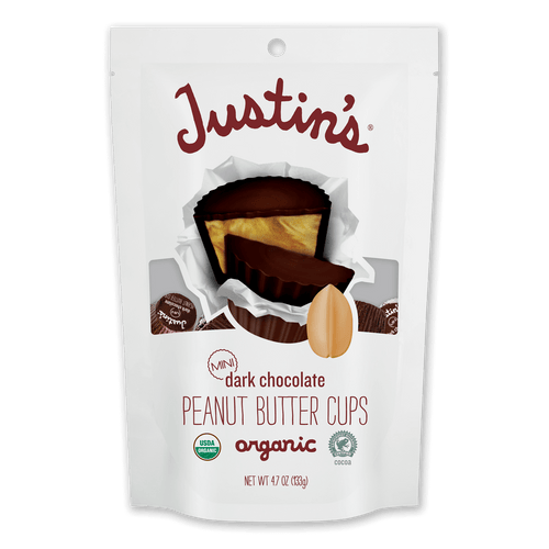 Justin's Organic MINI Dark Peanut Butter Cups (120g)