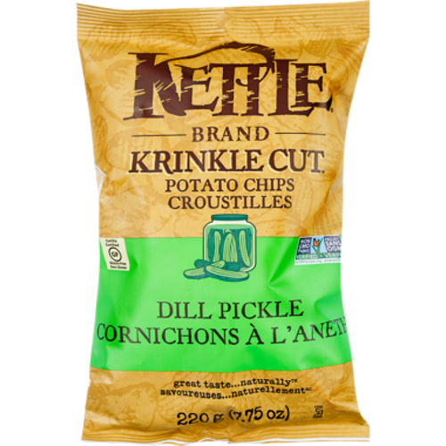 Kettle Chips Crinkle Cut Dill Pickle 198g