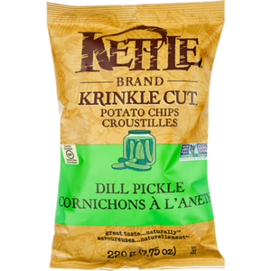 Kettle Chips Crinkle Cut Dill Pickle 198g
