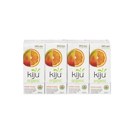 Kiju Organic Mango Orange Juice Boxes (4x200ml)