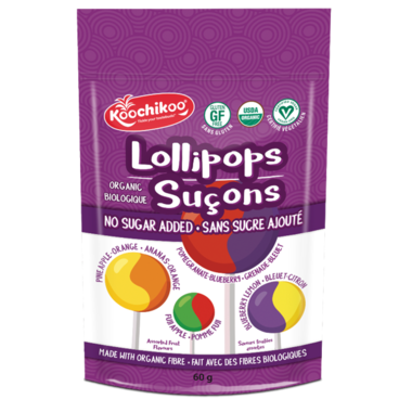 Koochikoo Organic Sugar Free Lollipops (60g)