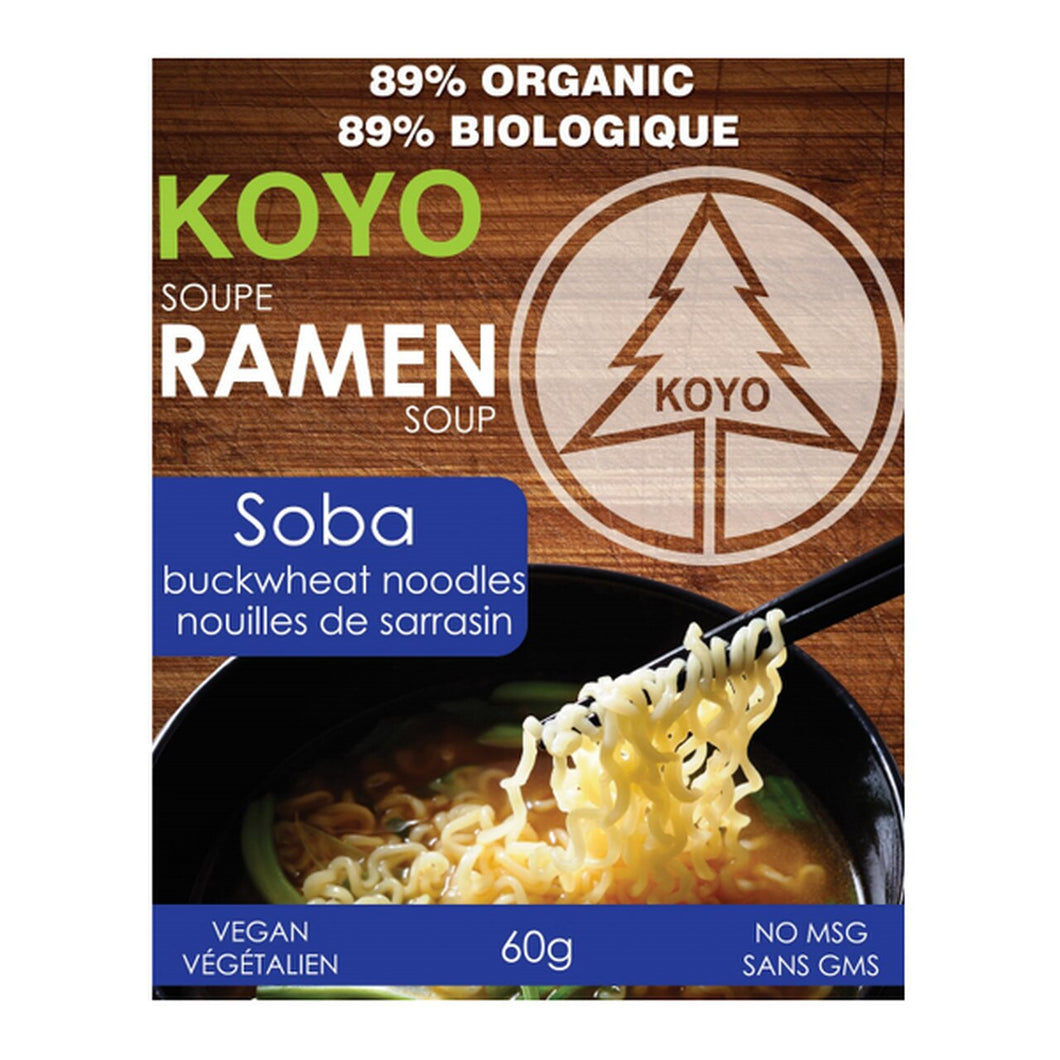 Koyo Ramen Soup Soba Buckwheat Noodles 60g