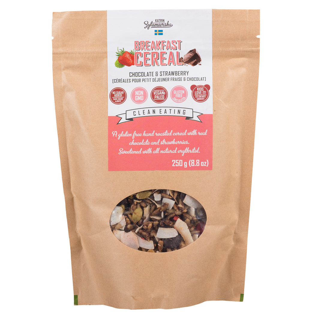 KZ Clean Eating Breakfast Cereal Chocolate & Strawberry (250g)