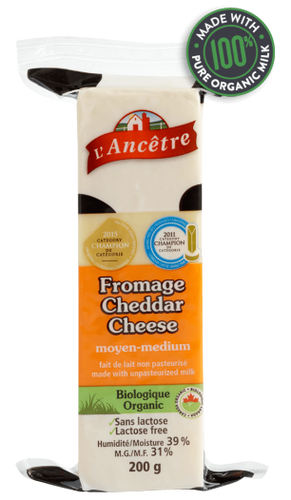 L'Ancetre Medium Cheddar Cheese (200g)