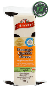 L'Ancetre Medium Cheddar Cheese (200g)