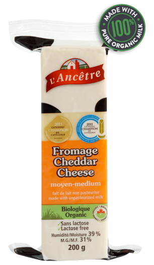 L'Ancetre Medium Cheddar Cheese (200g)