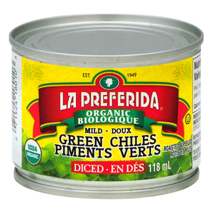 La Preferida Organic Mild Green Chilies (118ml)