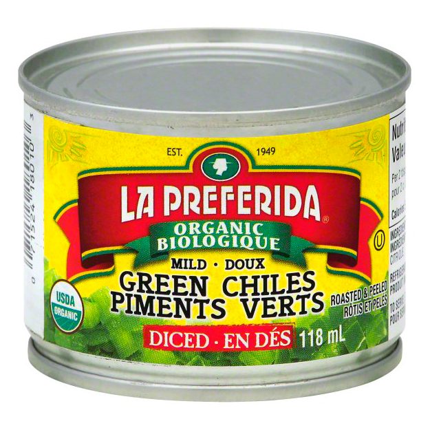 La Preferida Organic Mild Green Chilies (118ml)